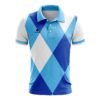 Badminton Polo tshirt for Men White, Sky Blue & Royal Blue Color