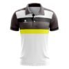 Badminton clothing for Boys White, Grey and Yellow Color