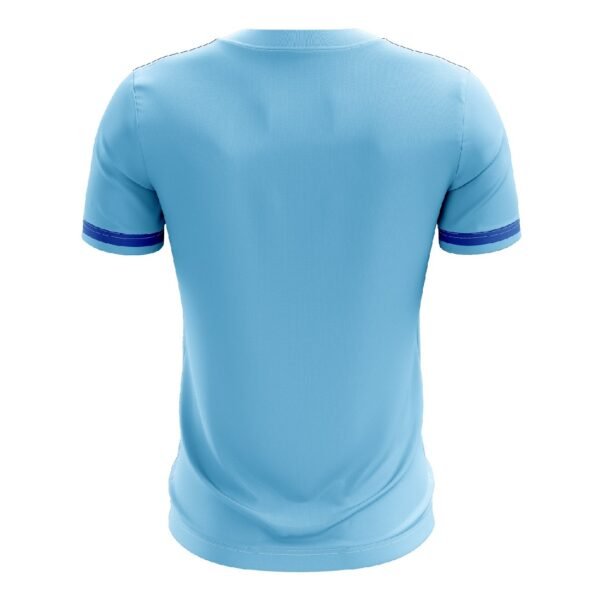 Sublimated Badminton T-shirt for Men Sky Blue & Dark Blue Color