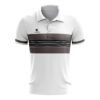 Badminton Polyester Polo Tshirt for Men’s White & Black Color
