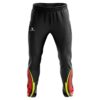Custom Men’s Cricket Track Pants Black | Cricket Sports Clothes Black, Red and Yellow Color