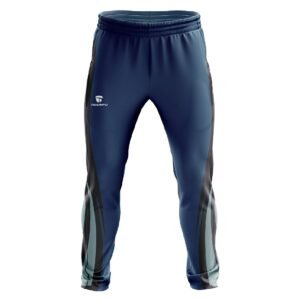 Cricket Club Men’s Team Track Pants | Customized Trousers Blue & Black Color