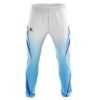 Men’s Cricket Pants White with Print | White Cricket Trousers White & Sky Blue Color