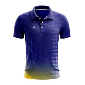 Cricket Jersey for Men | Print Your Name Number Blue and Yellow Color