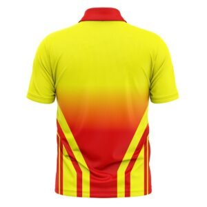 Cricket Warm-up Jersey | Cricket Warm-up T-shirt | Sublimated Jersey Yellow and Red Color