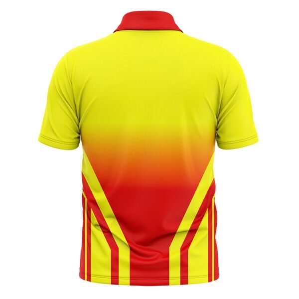 Cricket Warm-up Jersey | Cricket Warm-up T-shirt | Sublimated Jersey Yellow and Red Color