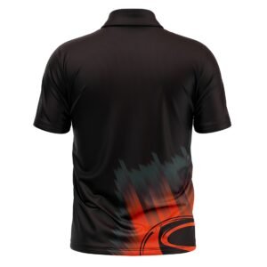 Customized Cricket Tshirts with Name & Number Black & Red Color