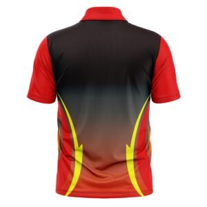 Unisex Cricket jersey | Designer Jersey Red, Black and Yellow Color