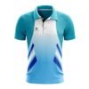 Premium Custom Cricket shirts | Team Jersey Uniforms White & Blue Color