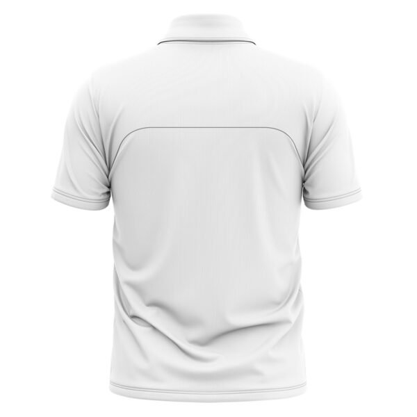 White Cricket Jersey | Men’s Cricket Team T-shirts with Name White and Red Color