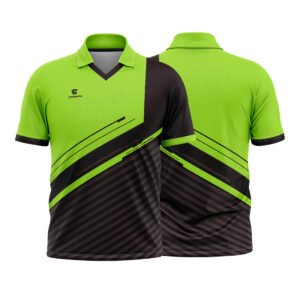 Men’s Cricket Sports Club T shirt New Design Jersey Black & Green