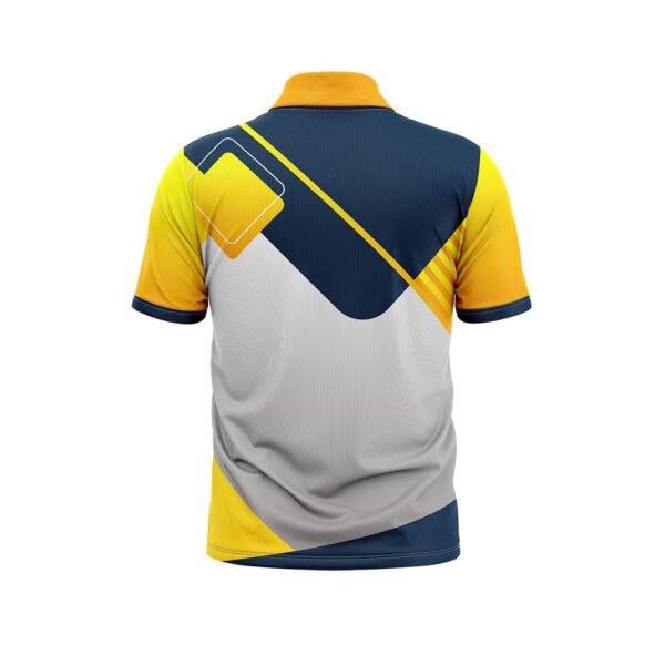 Mens Cricket Sports Jersey Custom Made Sports Grey , Green And Yellow