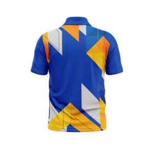 Men’s Cricket Shirt Custom Printed Cricket Team Club Jersey Royal Blue, Yellow and White Color