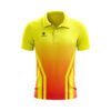 Cricket Training Jersey for Men Yellow and Red Color