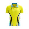 Cricket Tournament Jersey Cricket Printed T-shirt for Men Yellow, Sky Blue & Black Color