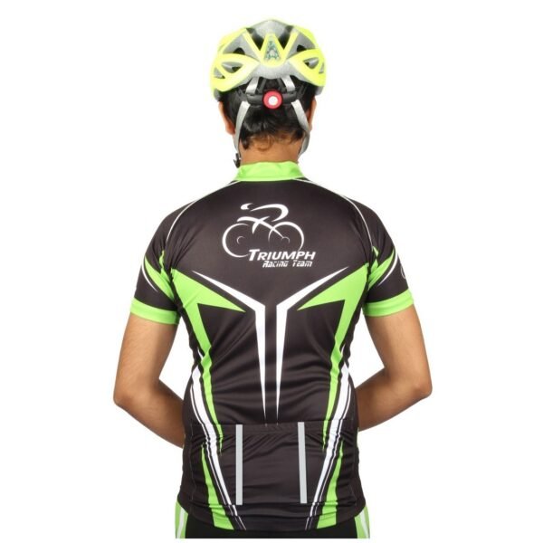 Unisex Cycling Jerseys | Dri-fit Jersey for Cyclist Black, Green & White Color