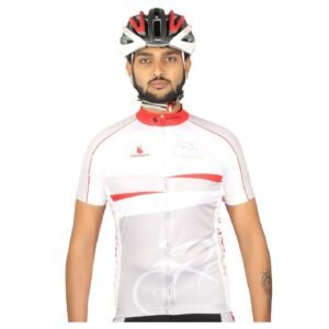 Bicycle Jerseys for Men Cyclist | Cycling Upper Wear White and Red Color
