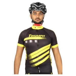Cycling Jersey for Men | Custom Add Name Number & Logo Black and Yellow Color