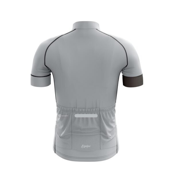 Cycling Jersey for Man | Add Your Name Number and Logo Grey and Black Color