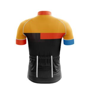 Cycling Jersey for Men | Customised Bicycle Apparel for Cyclist Black & Orange Color