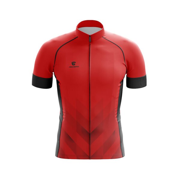 Printed Sublimation Cycling Jersey for Men Red Color