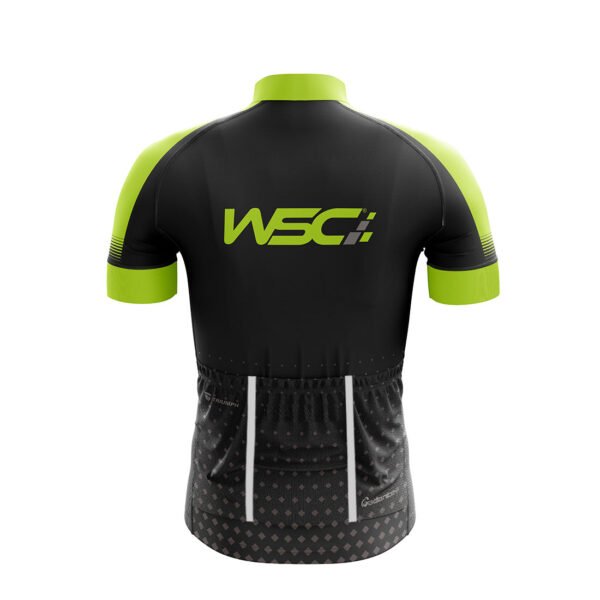 Full-sublimated Cycling Jersey for Men Black & Green Color