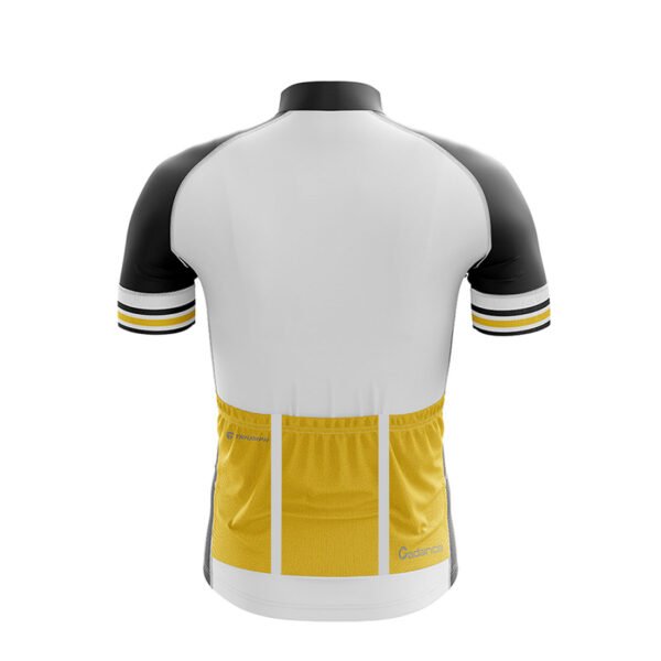 Unisex Bicycle Jersey | Custom Cycling Clothing Black & Yellow Color