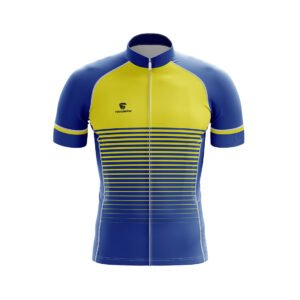 Bicycle Jersey for Men’s | Technical Cycling Wear Blue & Yellow Color