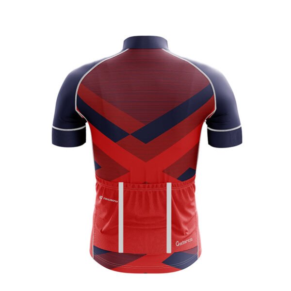 Quick Drying Cycling Jersey for Road Cyclist Red & Blue Color