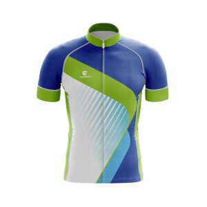 Professional Compression Cycling Jersey Blue & White Color