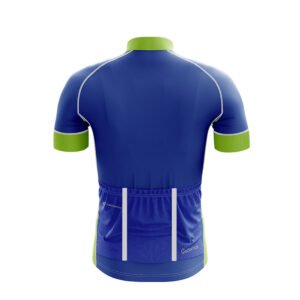Professional Compression Cycling Jersey Blue & White Color