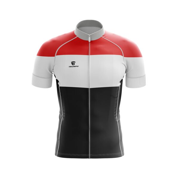 Professional Sublimated Biker Apparel Jersey Red & White Color