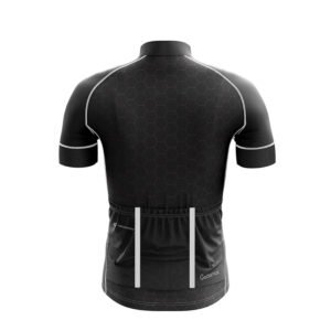 Professional Printed Mountain Bike Jersey Black Color