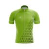 Professional Printed Biker Apparel Jersey Green Color