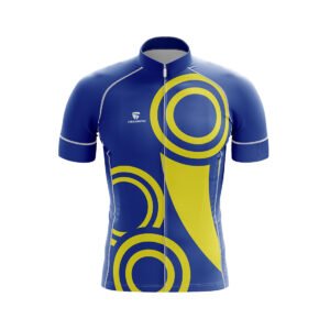 Professional Printed Biker outfit Blue & Yellow Color