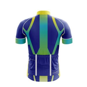 Professional Printed Branded cycling gear Blue & Yellow Color