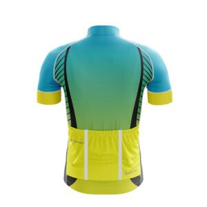 Men’s Cycling Jersey | Customised Bicycle Apparel for Cyclist Blue & Green Color