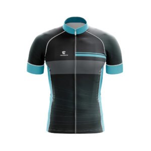 Customized Branded Bicycle Jersey Black & Grey Color