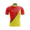 Customized Men’s Road Cycling Jersey Red & Yellow Color