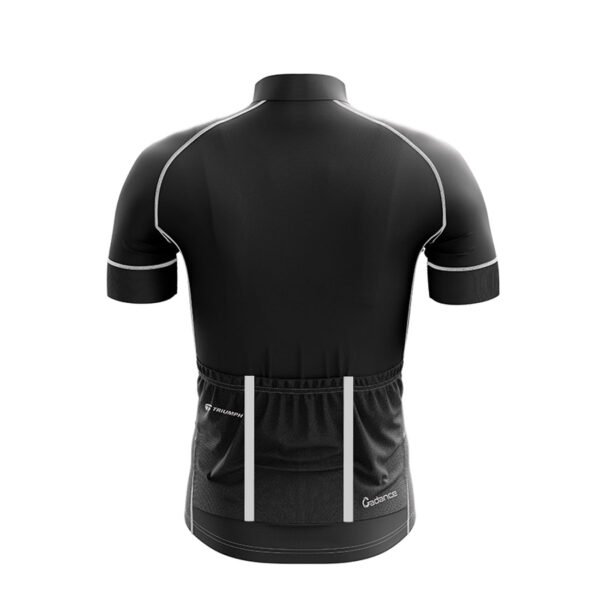 Safe Riding Sublimated Bicycle Jersey Black & Red Color
