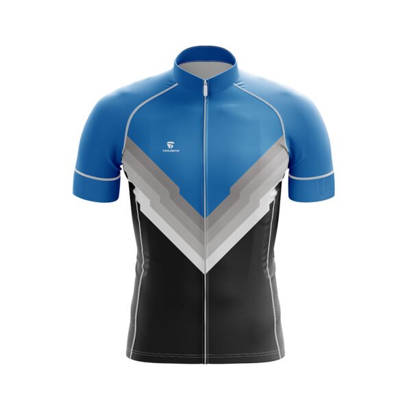 Triumph Sublimated Lightweight Cycling Jersey Blue & White Color