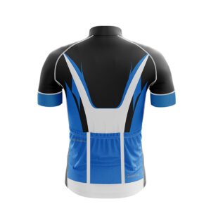 Men’s International Branded Cycling Jersey Black & Blue Color