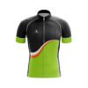 Half Sleeve Customized Cycling Jersey for Men Black & Green Color