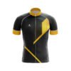 Polyester Cycling Jersey Half Sleeve Black & Yellow Color