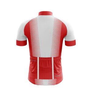 Men’s Cycling Outfit | Customised Sportswear White & Red Color