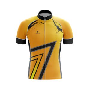 Men’s Pro Biker Custom Sportswear | Mens Cycling Jersey Yellow Color