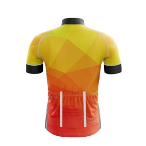 Men’s Cycling Jersey | Custom Sublimation Bicycle Clothes Yellow & Orange Color