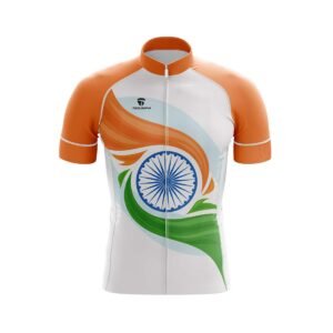 India Republic | Independence Day Cycling Jersey for Men’s White & Tri Color
