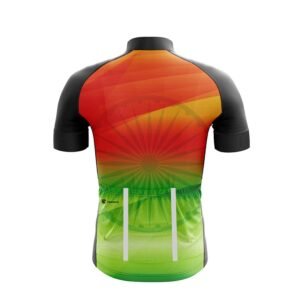 Men’s India Cycling Jersey India Flag Bicycling Jersey Black & Indian Color