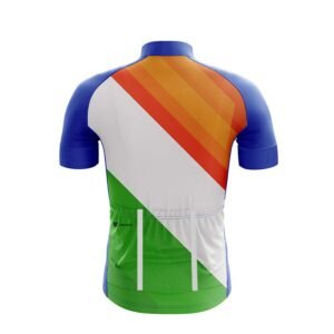 India Flag Printed Cycling Jersey Tri Color Cycling Clothes Indian Flag Color
